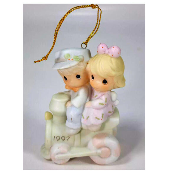 Precious Moments “Our First Christmas Together” 1997 Porcelain Ornament - Picture 1 of 2